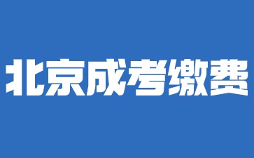 2024年北京成考报名需要缴纳哪些费用?